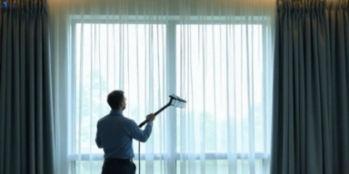 Commercial curtain stain removal service silkstone hotels offices restaurants
